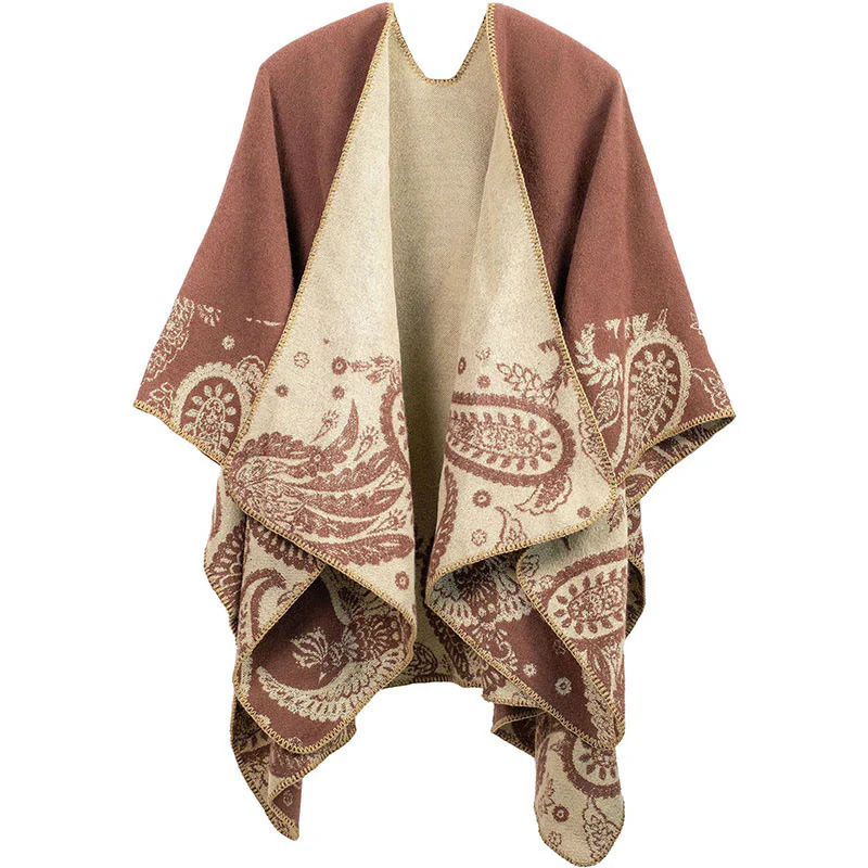 Scialle unisex con motivo paisley tibetano autunno inverno Buddha Stones - Image 2