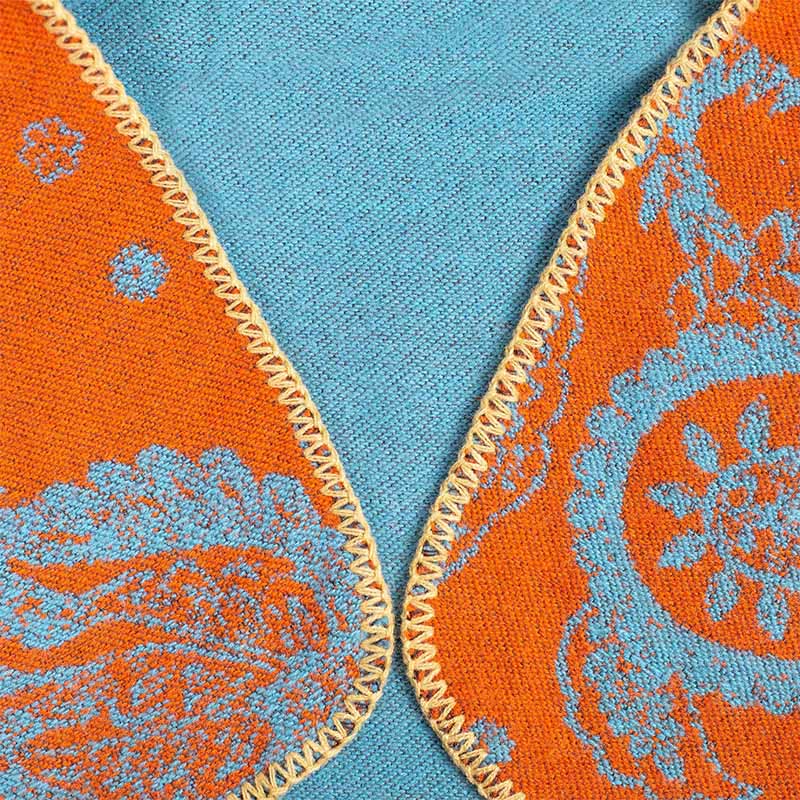 Scialle unisex con motivo paisley tibetano autunno inverno Buddha Stones - Image 4
