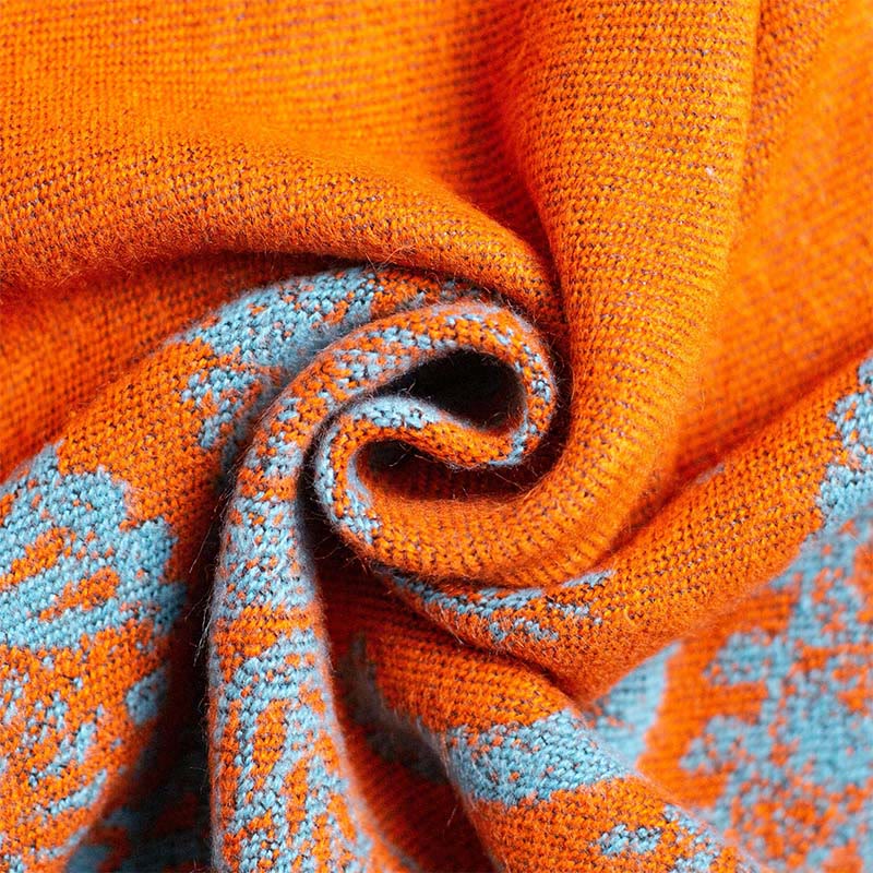 Scialle unisex con motivo paisley tibetano autunno inverno Buddha Stones - Image 5