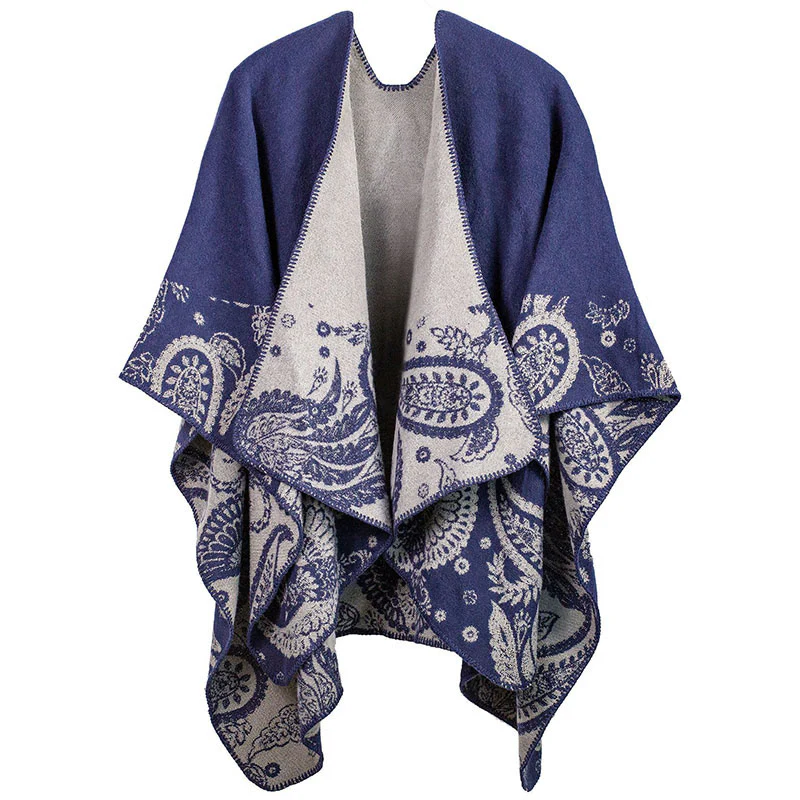 Scialle unisex con motivo paisley tibetano autunno inverno Buddha Stones - Image 7