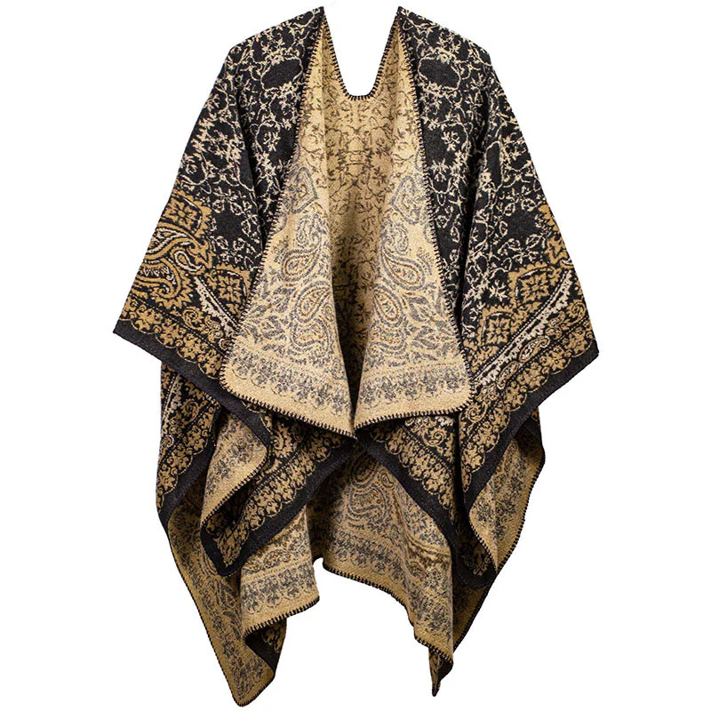 Sciarpa unisex con motivo floreale Paisley e motivo a contrasto di colori tibetano Buddha Stones
