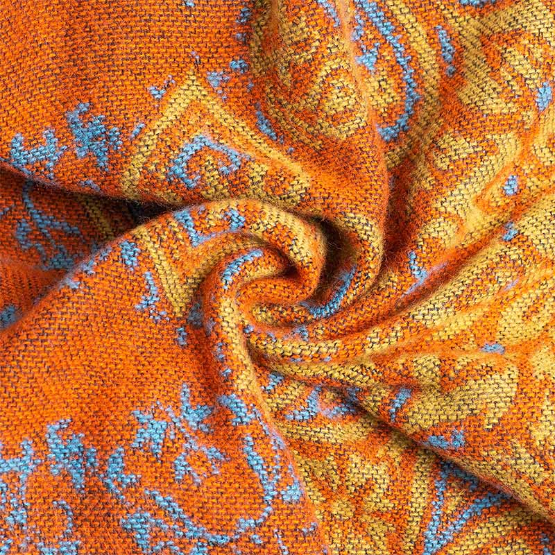 Sciarpa unisex con motivo floreale Paisley e motivo a contrasto di colori tibetano Buddha Stones - Image 5