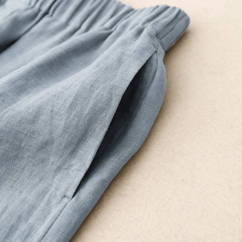 Completo estivo da donna con motivo Buddha Stones, composto da 2 pezzi: maglietta a maniche lunghe, pantaloncini e abbigliamento da meditazione, con tasche. - Image 27
