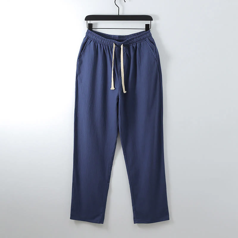 Set di 2 pantaloni kimono in cotone con lacci e tasche Buddha Stones da uomo, in tessuto per meditazione - Image 14