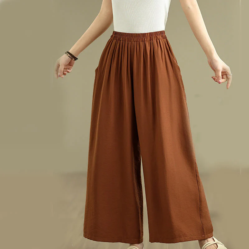 Set di abbigliamento da meditazione casual da donna con camicia e pantaloni larghi e colletto rialzato Buddha Stones 2 pezzi - Image 10