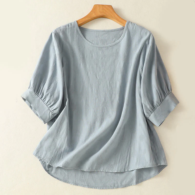 Set di abbigliamento da meditazione con pantaloni harem e camicia a maniche corte da donna, motivo Buddha Stones , 2 pezzi - Image 2