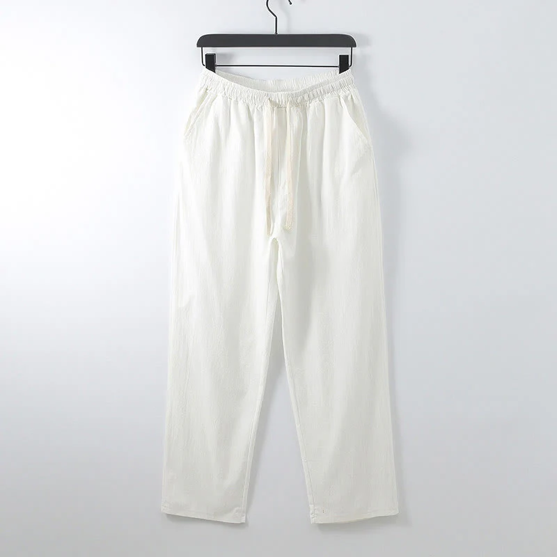 Set di abbigliamento da uomo con pantaloni e top in cotone con colletto incrociato Buddha Stones - Image 20