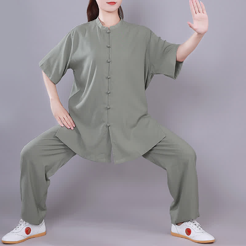 Set di abbigliamento unisex in cotone e lino , Buddha Stones, Tai Chi, Qigong, meditazione, preghiera, pratica spirituale Zen - Image 18