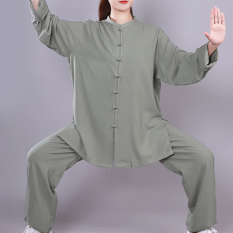 Set di abbigliamento unisex in cotone e lino , Buddha Stones, Tai Chi, Qigong, meditazione, preghiera, pratica spirituale Zen - Image 20