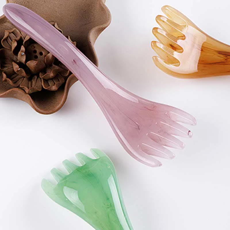 Set di pettini per massaggi Gua Sha in resina - Image 7