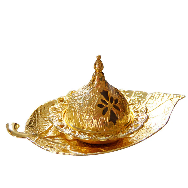 Sottobicchiere in foglia d'oro tibetano, bruciatore di incenso per meditazione - Image 11