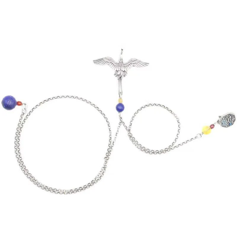 Spilla in rame con gru vintage Buddha Stones - Image 6