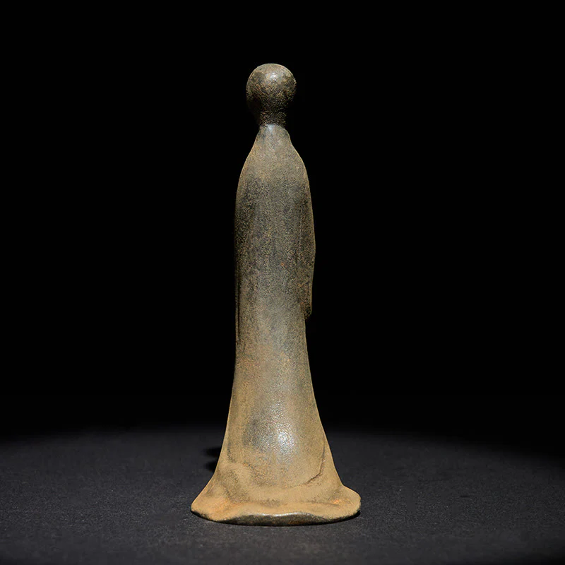 Statua Buddha Stones in piedi senza forma, fatta a mano, in resina fusa, con polvere di ferro e ruggine, decorazione - Image 3