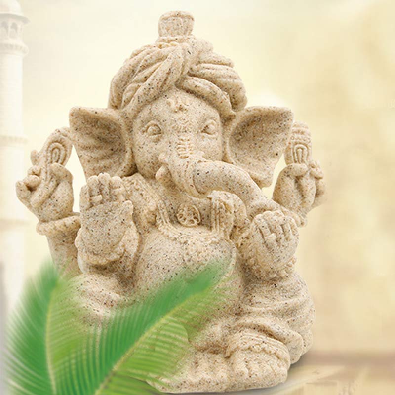 Statua dell'elefante Ganesh Ganpati Benedizione Protezione Decorazione della casa - Image 2