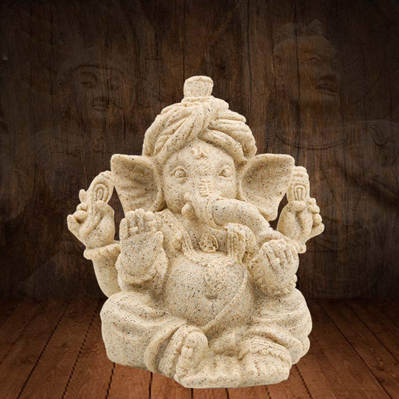 Statua dell'elefante Ganesh Ganpati Benedizione Protezione Decorazione della casa - Image 6