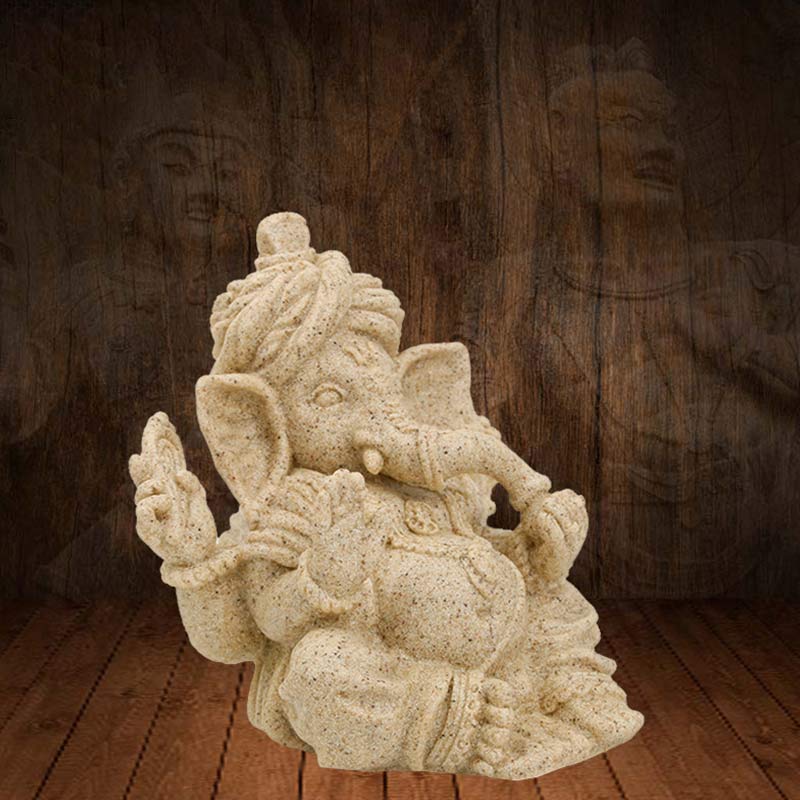 Statua dell'elefante Ganesh Ganpati Benedizione Protezione Decorazione della casa - Image 7