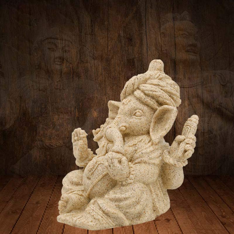 Statua dell'elefante Ganesh Ganpati Benedizione Protezione Decorazione della casa - Image 9