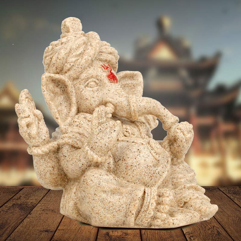 Statua dell'elefante Ganesh Ganpati Trasformazione Decorazione della casa - Image 4