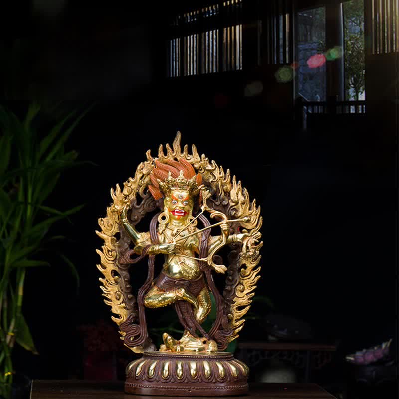 Statua di Buddha Kurukulla in rame, decorazione per la casa, serenità - Image 3