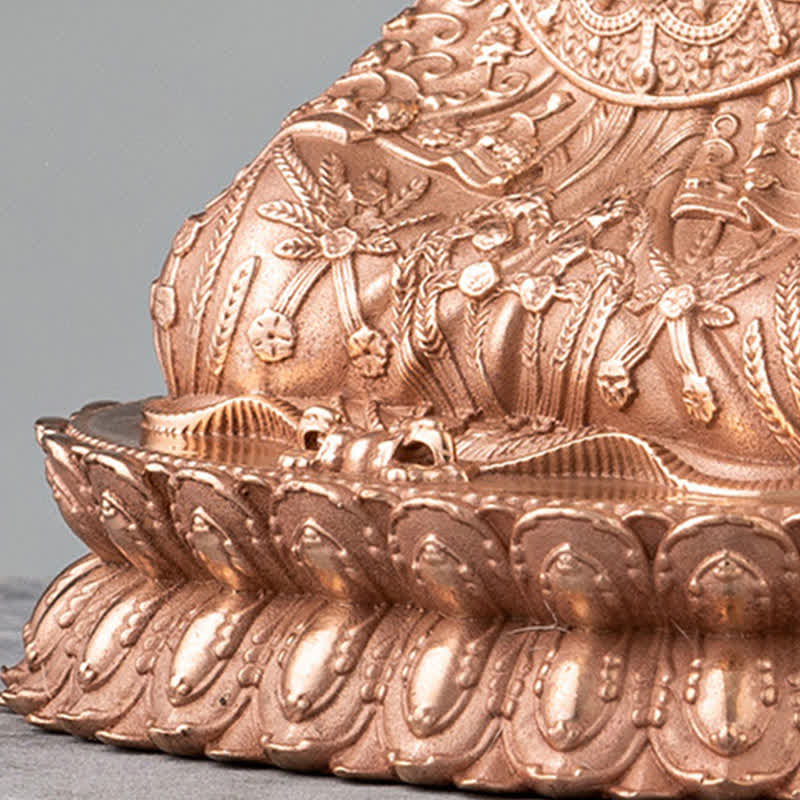 Statua di Buddha Shakyamuni in rame fatta a mano con compassione, decorazione - Image 11