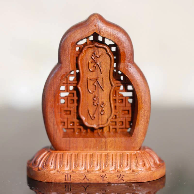 Statua di compassione incisa in legno del Buddha Vajrasattva, decorazione figurina - Image 3