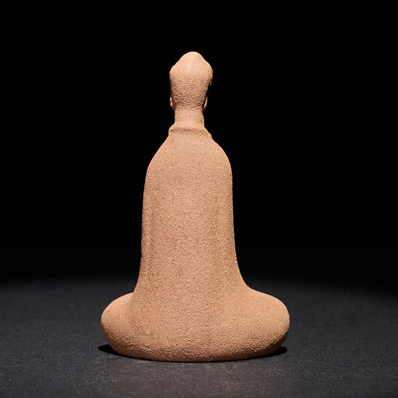 Statua in ceramica Buddha Stones seduto in preghiera, decorazione per la casa Zen, 5*3*8,5 cm - Image 4