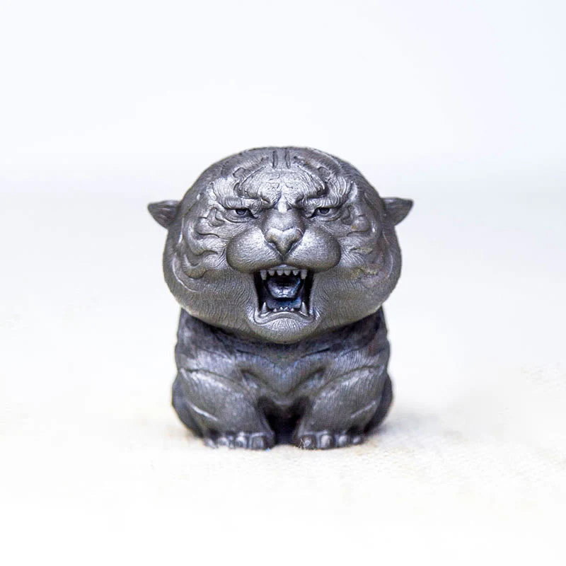 Statua in resina Buddha Stones con polvere di ferro e ruggine fatta a mano in miniatura di tigre ruggente, decorazione per la casa - Image 18