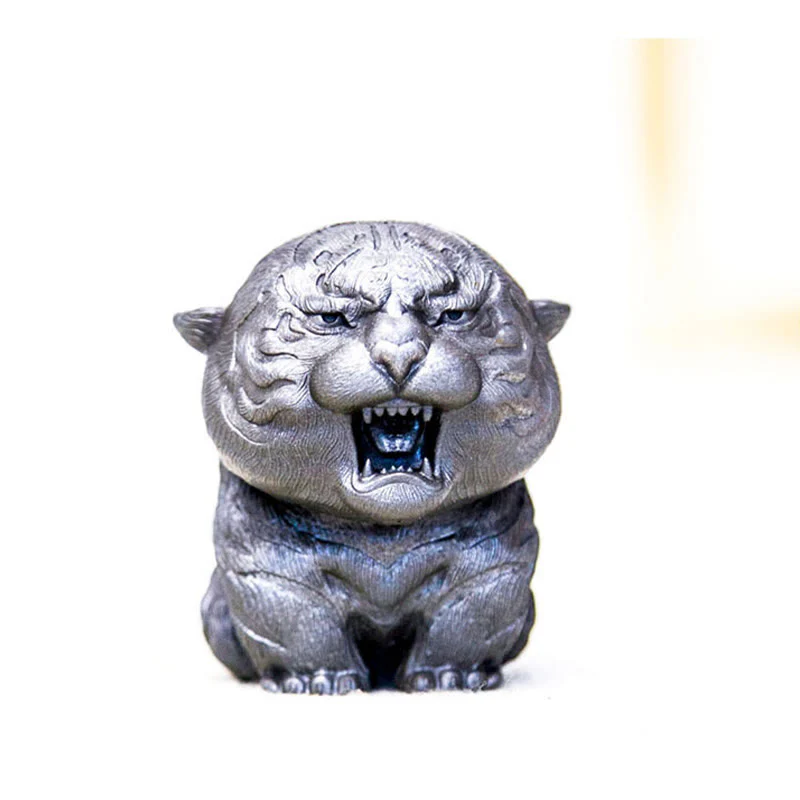 Statua in resina Buddha Stones con polvere di ferro e ruggine fatta a mano in miniatura di tigre ruggente, decorazione per la casa - Image 29