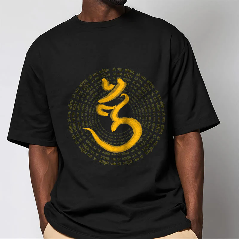 T-shirt Buddha Stones 108 OM NAMAH SHIVAYA Mantra sanscrito - Image 4