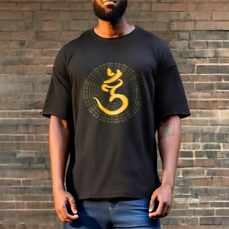 T-shirt Buddha Stones 108 OM NAMAH SHIVAYA Mantra sanscrito - Image 5