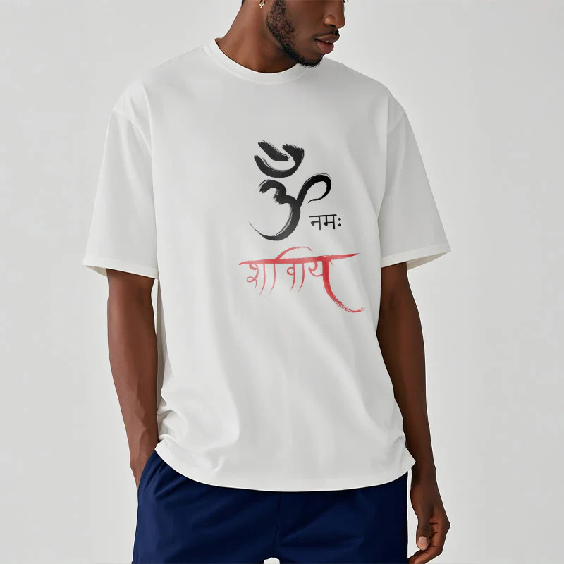 T-shirt Buddha Stones OM NAMAH SHIVAYA Mantra sanscrito - Image 3