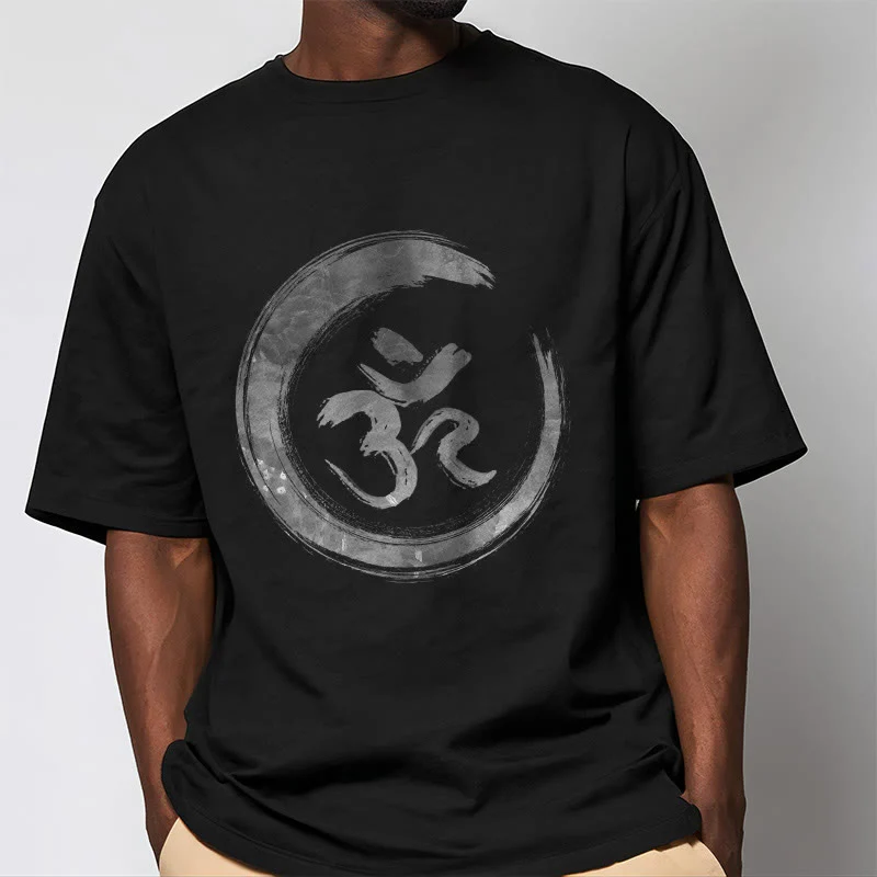 T-shirt con maglietta in sanscrito Buddha Stones OM Mantra - Image 2