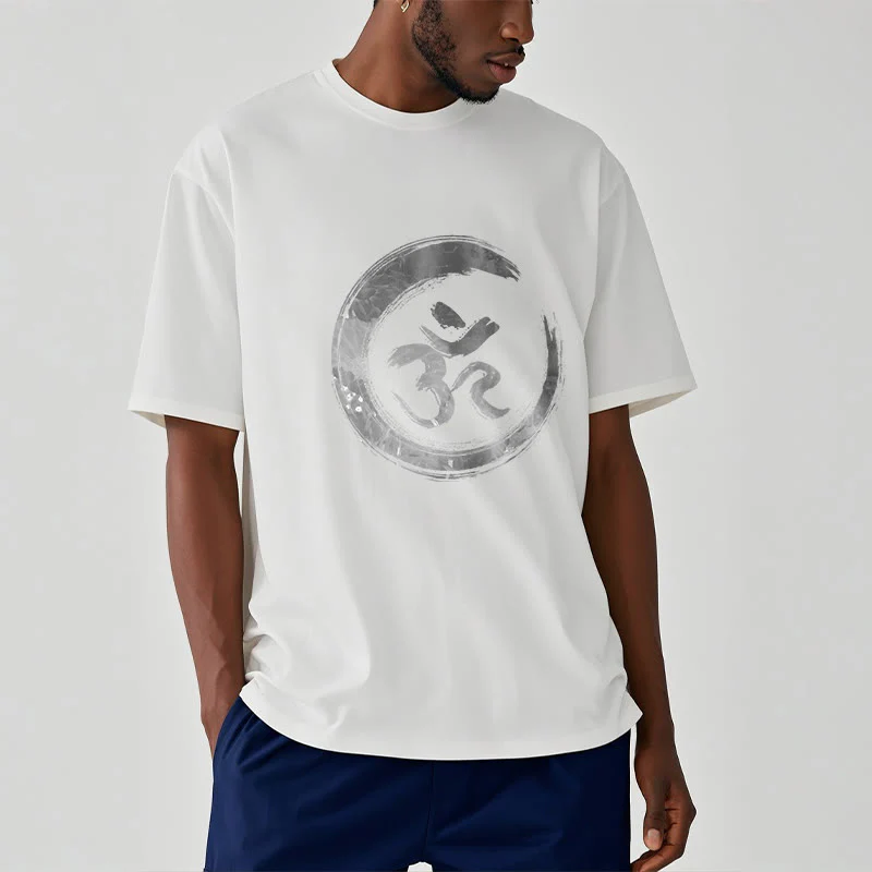 T-shirt con maglietta in sanscrito Buddha Stones OM Mantra - Image 6
