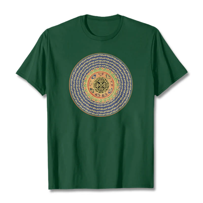 T-shirt in sanscrito con Buddha Stones 108 Om Mani Padme Hum Mantra - Image 14