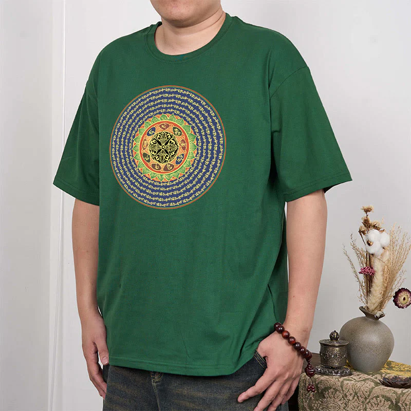 T-shirt in sanscrito con Buddha Stones 108 Om Mani Padme Hum Mantra - Image 16