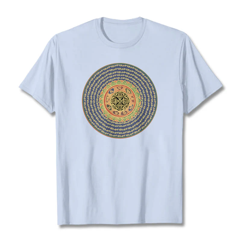 T-shirt in sanscrito con Buddha Stones 108 Om Mani Padme Hum Mantra - Image 17