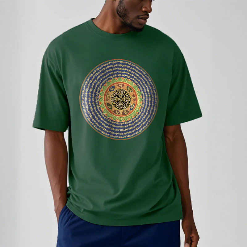 T-shirt in sanscrito con Buddha Stones 108 Om Mani Padme Hum Mantra - Image 18