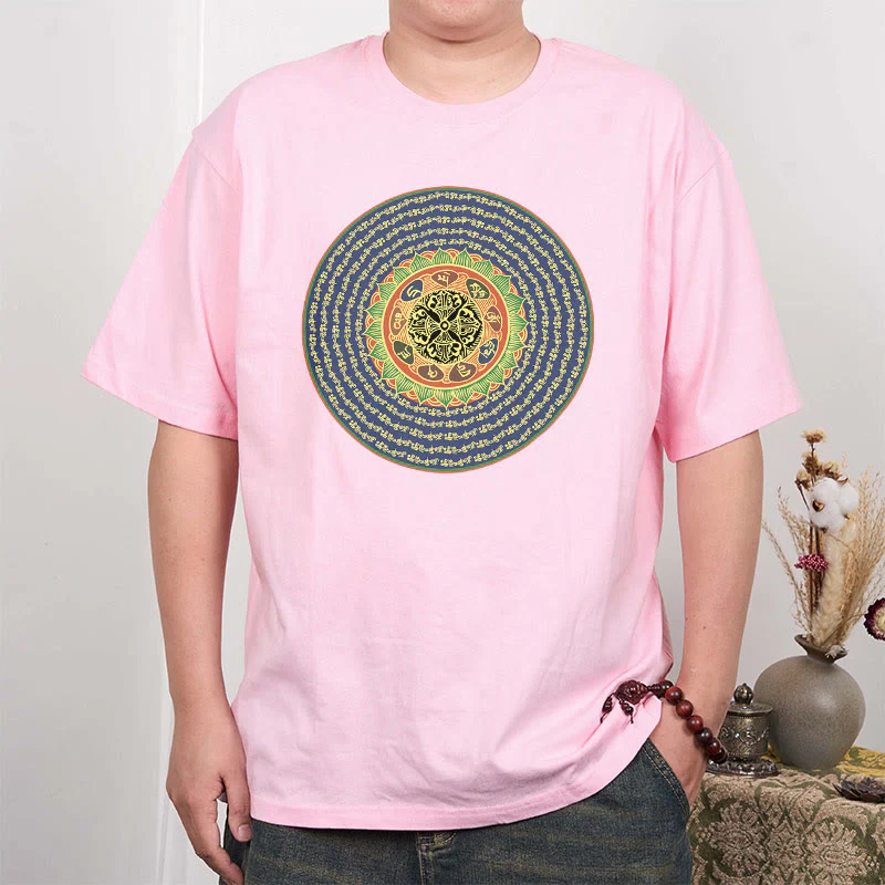 T-shirt in sanscrito con Buddha Stones 108 Om Mani Padme Hum Mantra - Image 21