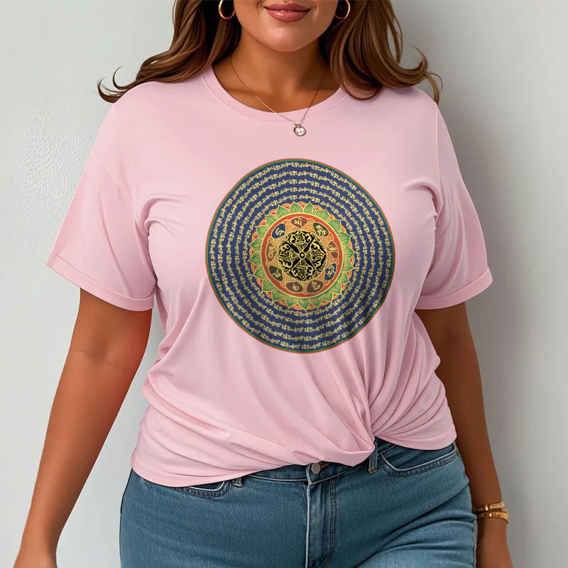 T-shirt in sanscrito con Buddha Stones 108 Om Mani Padme Hum Mantra - Image 22