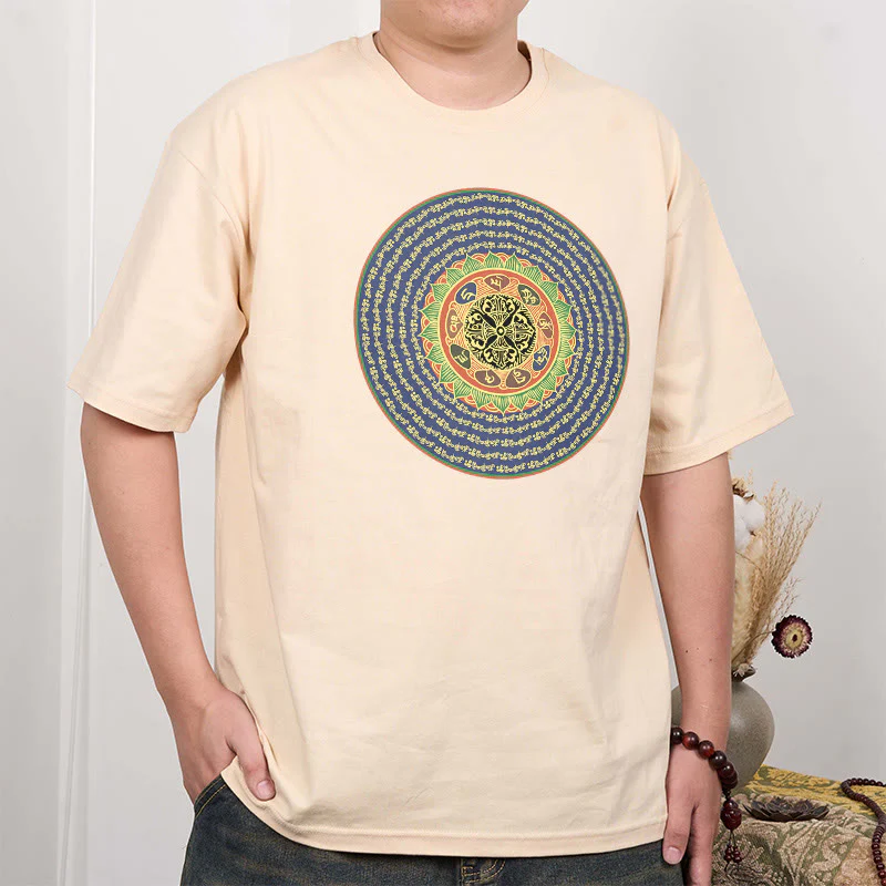 T-shirt in sanscrito con Buddha Stones 108 Om Mani Padme Hum Mantra - Image 24