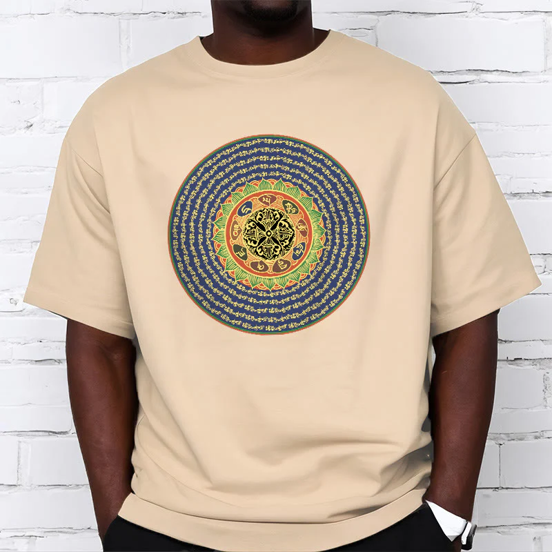 T-shirt in sanscrito con Buddha Stones 108 Om Mani Padme Hum Mantra - Image 25