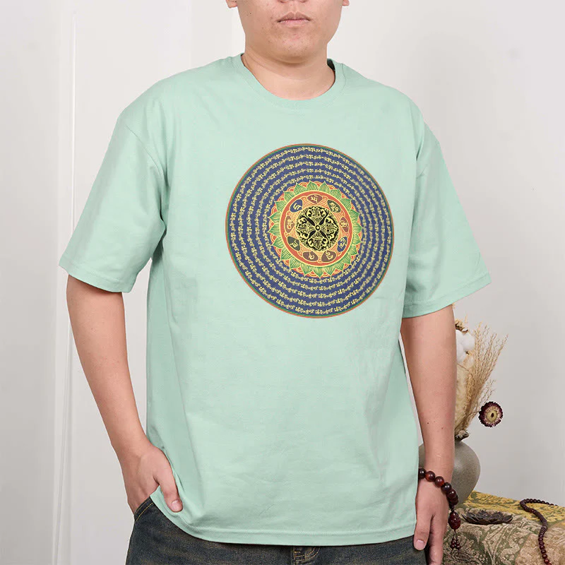 T-shirt in sanscrito con Buddha Stones 108 Om Mani Padme Hum Mantra - Image 27