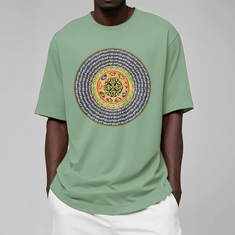 T-shirt in sanscrito con Buddha Stones 108 Om Mani Padme Hum Mantra - Image 28