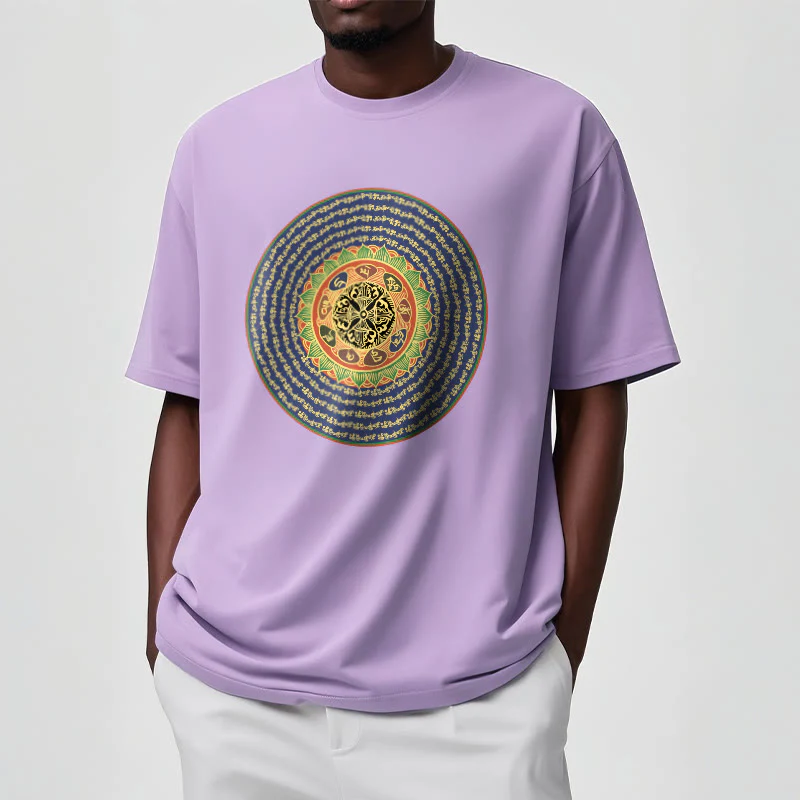 T-shirt in sanscrito con Buddha Stones 108 Om Mani Padme Hum Mantra - Image 31