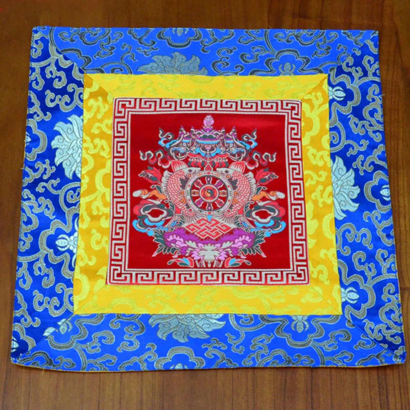 Tappetino per preghiera, meditazione, forza, nodo infinito, Vajra Man-Bcu, Kalachakra, simboli di buon auspicio - Image 11