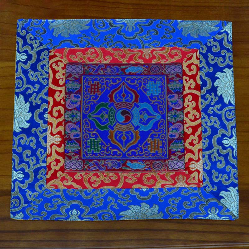 Tappetino per preghiera, meditazione, forza, nodo infinito, Vajra Man-Bcu, Kalachakra, simboli di buon auspicio - Image 16