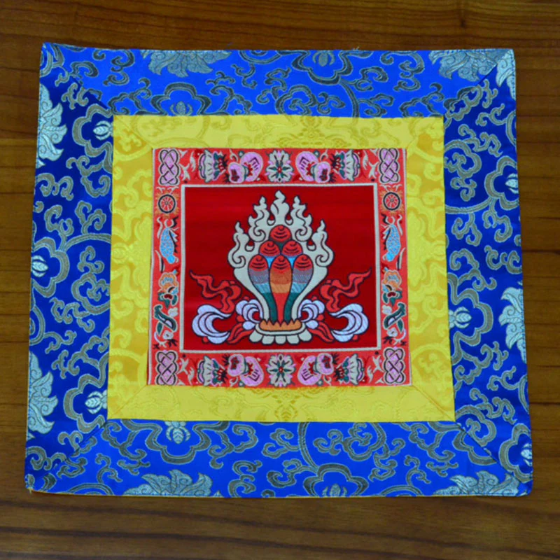 Tappetino per preghiera, meditazione, forza, nodo infinito, Vajra Man-Bcu, Kalachakra, simboli di buon auspicio - Image 5