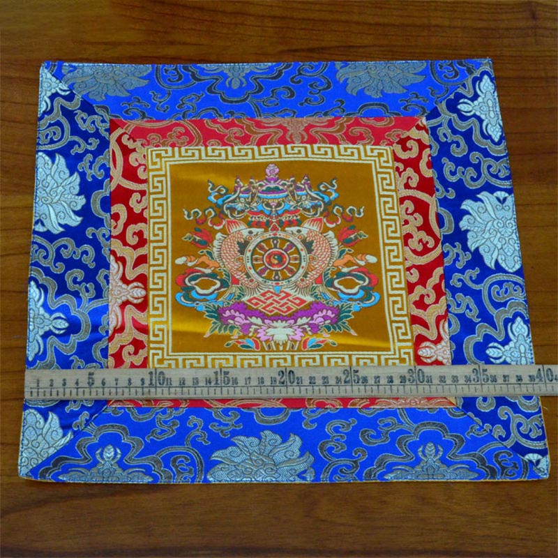 Tappetino per preghiera, meditazione, forza, nodo infinito, Vajra Man-Bcu, Kalachakra, simboli di buon auspicio - Image 8