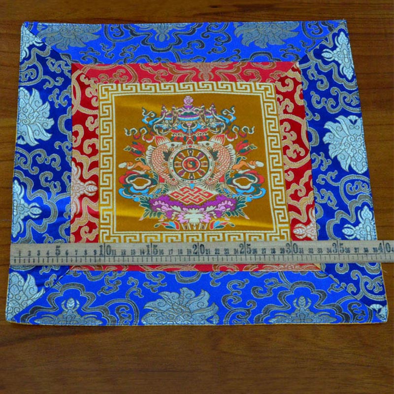 Tappetino per preghiera, meditazione, forza, nodo infinito, Vajra Man-Bcu, Kalachakra, simboli di buon auspicio - Image 9