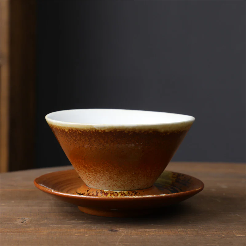 Tazza da caffè in ceramica con design del pianeta Buddha Stones , tazza da caffè in ceramica grezza con piattino - Image 16